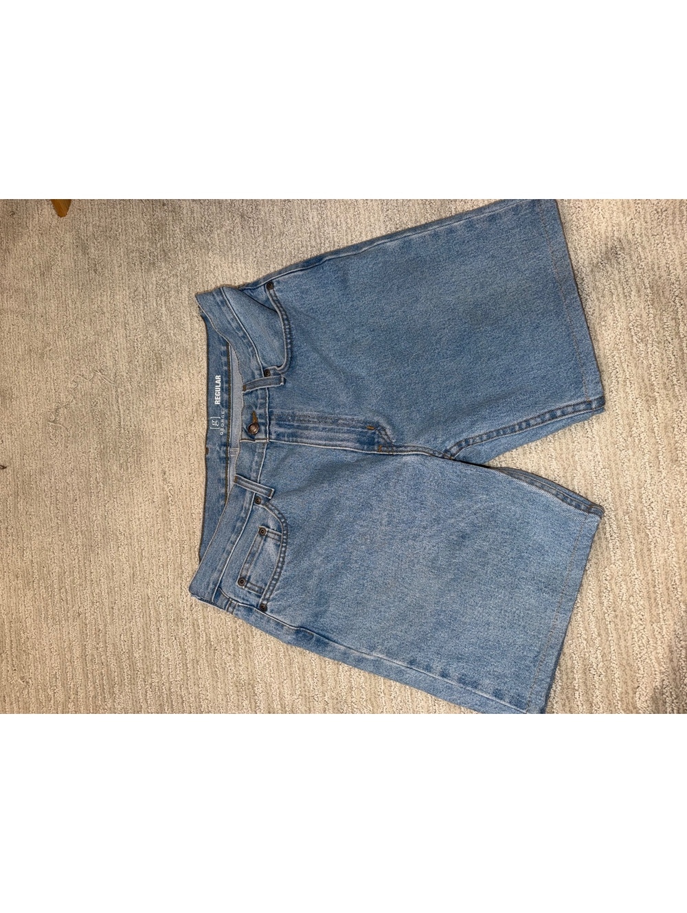 George blue denim shorts